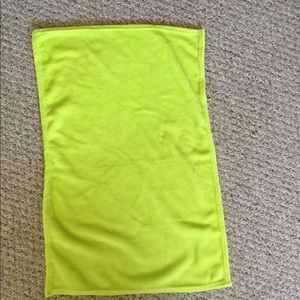 Green rectangular fleece blanket